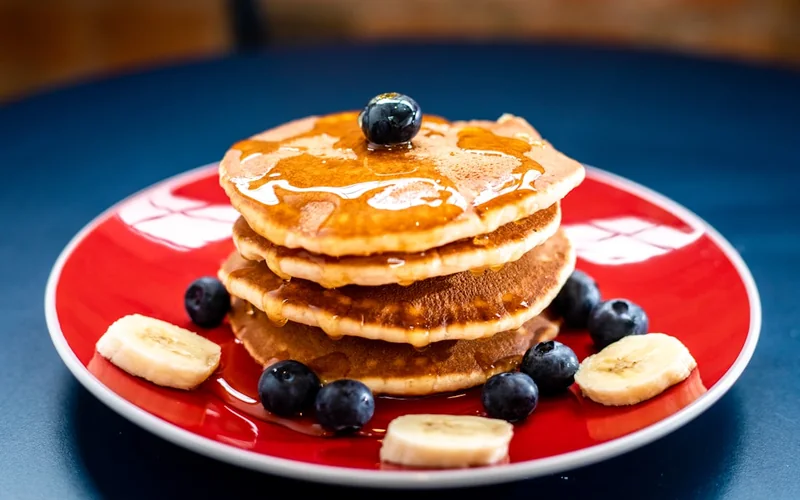 World-Famous Pancake Combo at IHOP Hagerstown — fluffy buttermilk pancakes with eggs and bacon priced at $16.24